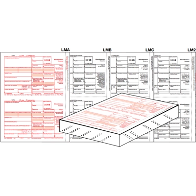 1099 Misc Tax Forms - Sets of 50 Sheets - 100 Recipients