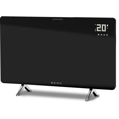 BERG Far Infrared Electric Wi-Fi/Remote Control Smart Glass Panel Heater - Ultraslim