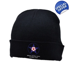 Black Logo Beanie - Bristol Central Badge