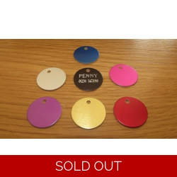 Round Pet Tag Engraved