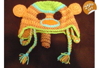 Purple Monkey Hat