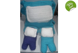 Among Us Character Blue Bundle Purse Set