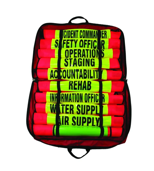Fire Command Vest Set of 10 Titles Orange