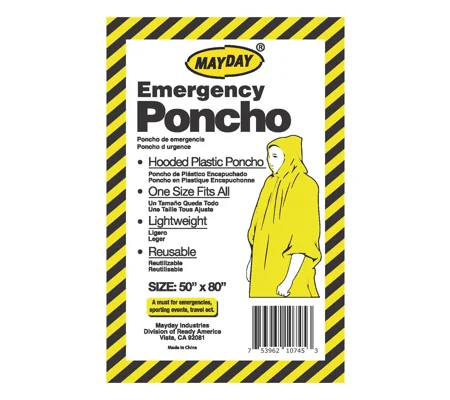 C.E.R.T. Emergency Poncho Yellow