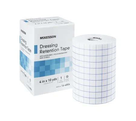Dressing Retention Tape Fabric Printed Release Paper 4 Inch X 10 Yard