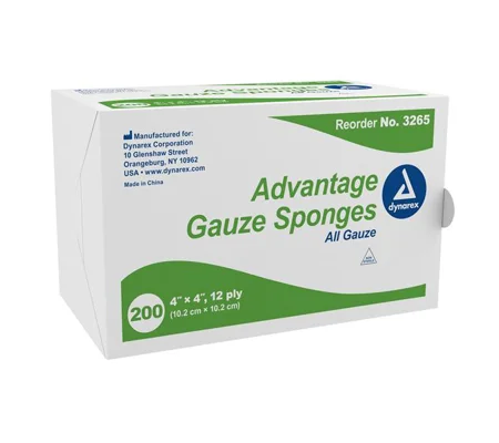 Gauze Sponge Gauze Advantage 12-Ply 4 X 4 Inch Square NonSterile