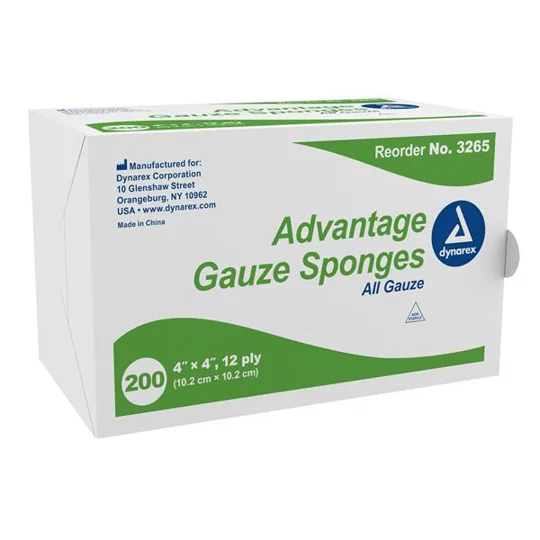 Gauze Sponge Gauze Advantage 12-Ply 4 X 4 Inch Square NonSterile