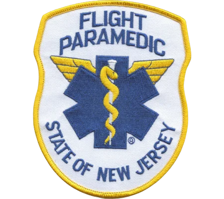 NJ New Jersey EMT Emergency Medical Flight Paramedic Shoulder Patch