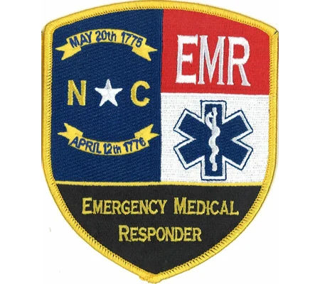 NC North Carolina Emergency Medical Responer Shoulder Patch EMR