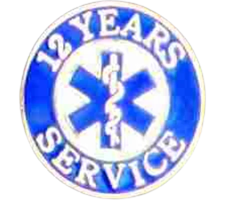 Insignia Tac Pin SOL Star of Life Years Service 12