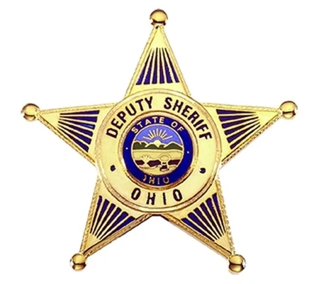 Ohio Deputy Sheriff Officer Breast Badge Gold Large