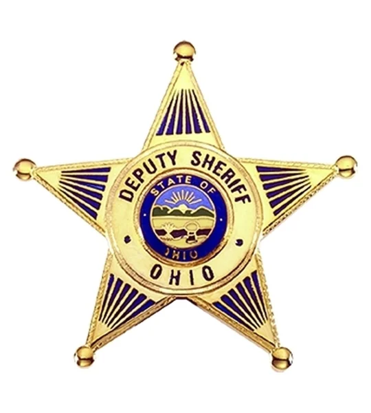 Ohio Deputy Sheriff Officer Breast Badge Gold Large