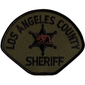 CA California Los Angeles County Sheriff Shoulder Patch Subdued