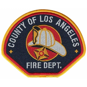 CA California Los Angeles County Fire Patch Navy