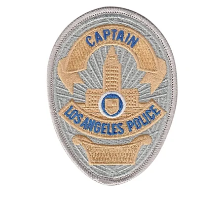 CA California Los Angeles Police LAPD Badge Patch Captain
