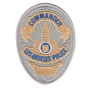 CA California Los Angeles Police LAPD Badge Patch Commander