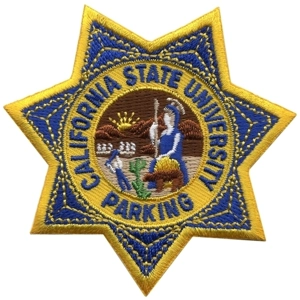 CA California State University Parking Badge Patch