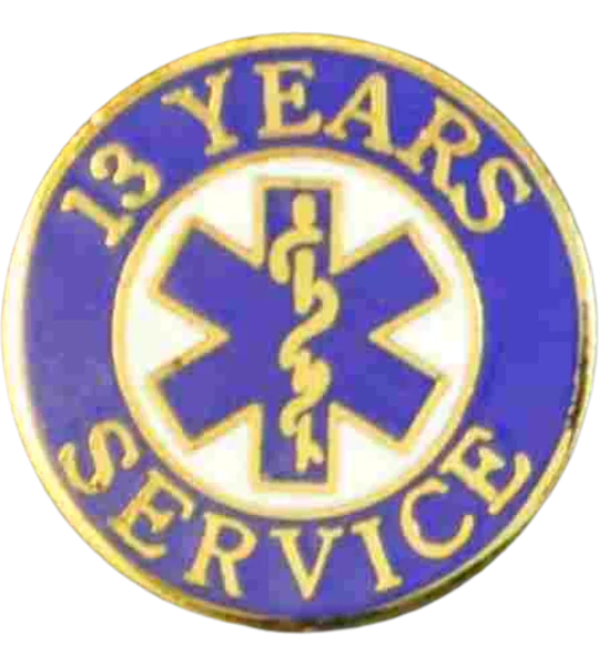 Insignia Tac Pin SOL Star of Life Years Service 13