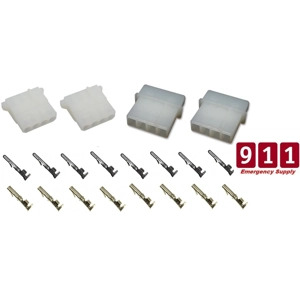 Whelen 4 Pin Strobe Amp Power Supply Connectors Set of 2