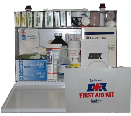 First Aid Kit 75 Person Metal Case