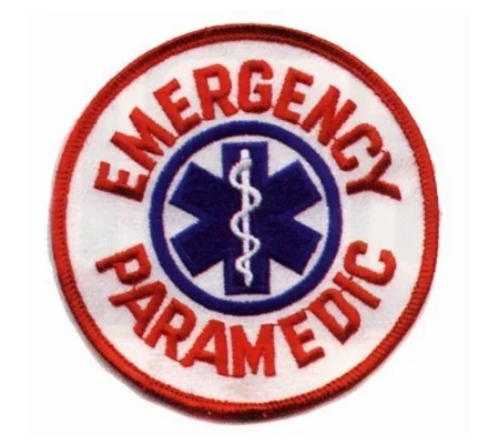 Paramedic 4” Round White Blue Red