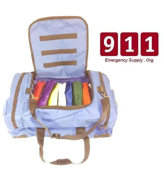 Large First Responder Broselow Inserts Color Coded Trauma Bag