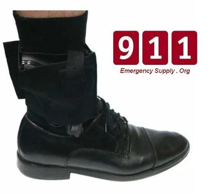 Ambidextrous Concealed Carry Universal Black Ankle Leg Gun Holster