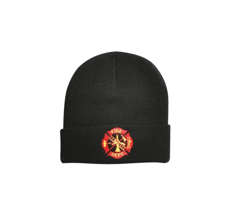 Deluxe Fire Department Embroidered Watch Cap Beanie Hat