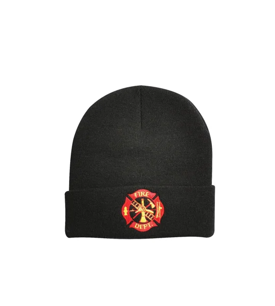 Deluxe Fire Department Embroidered Watch Cap Beanie Hat
