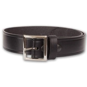 Black Leather Garrison Belt 1 1/4