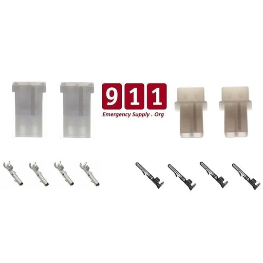 Whelen 2 Pin Strobe Amp Power Supply Connectors