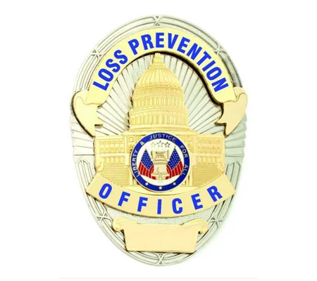 Loss Prevention Officer Shield Oval Badge LAPD Style