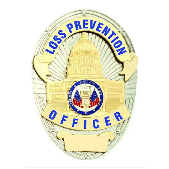 Loss Prevention Officer Shield Oval Badge LAPD Style