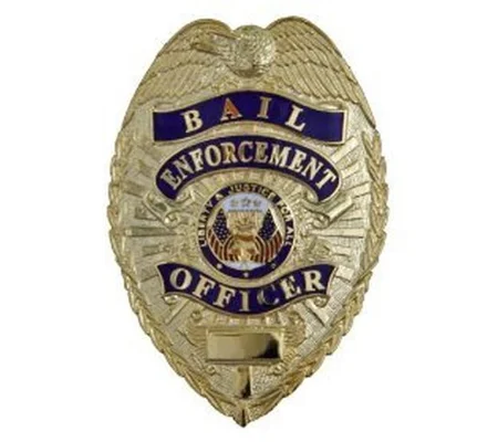 Bail Enforcement Officer Shield Badge Gold