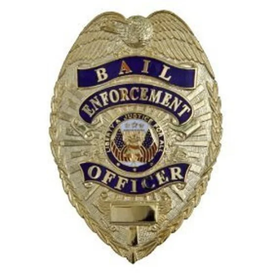 Bail Enforcement Officer Shield Badge Gold