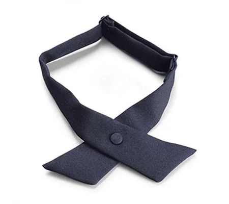Crossover Women's Female Girls Dress Uniform Tie Midnight Blue