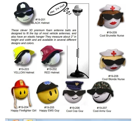 Antenna Balls Topper Nurse Cop Firefighter
