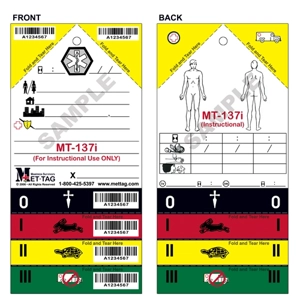Medical Emergency Triage Tag Single Training - Instructional