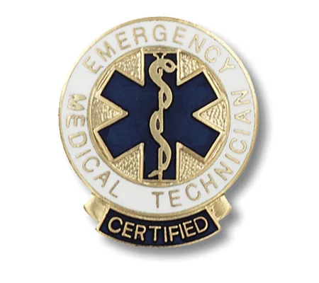 Certified Emergency Medical Technician Collar Pin