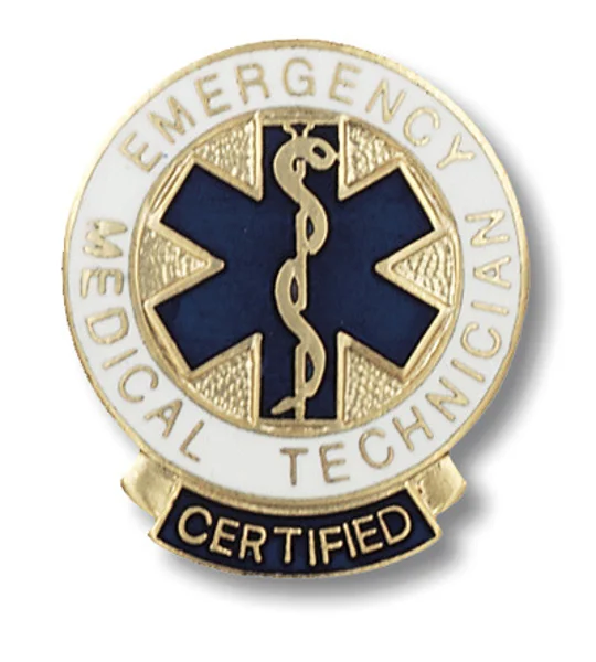 Certified Emergency Medical Technician Collar Pin