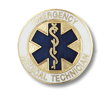 Emergency Medical Technician Collar Pin