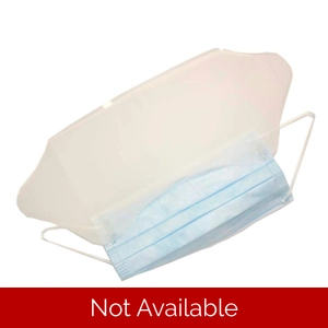 Surgical Face Masks with Ties & Plastic Shield 5 Pack