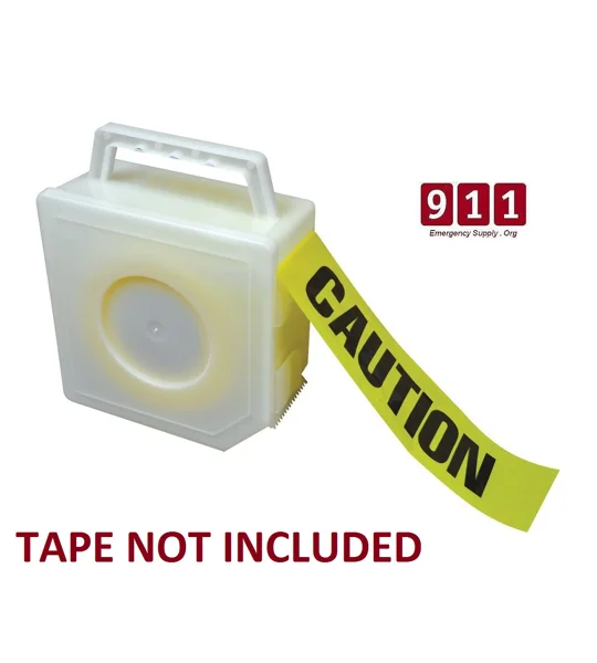 Barricade Tape Dispenser Fire Line Caution Firefighter Enclosed