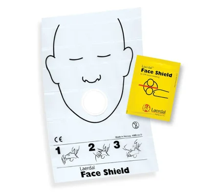 CPR Barrier Patient Face Shield 3M Filtrete Hydrophobic Filter