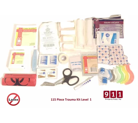 Trauma Bag Refill Kit 115 Piece Level 1