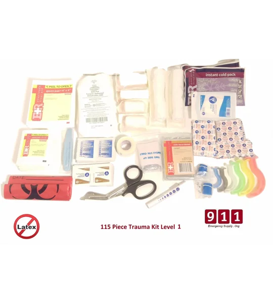 Trauma Bag Refill Kit 115 Piece Level 1