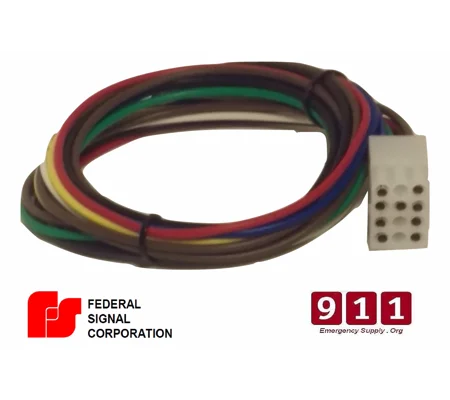 Federal Signal Siren Power Harness Plug Cable 12 Pin PA300 012MSCPTY