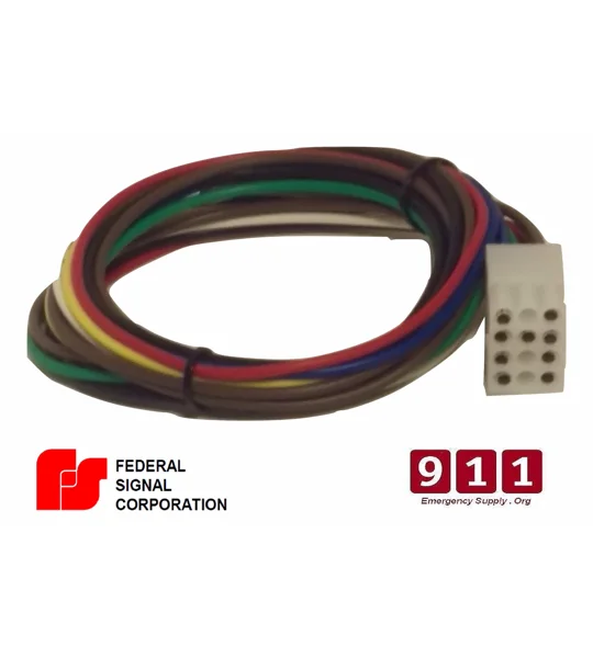 Federal Signal Siren Power Harness Plug Cable 12 Pin PA300 012PTYLM