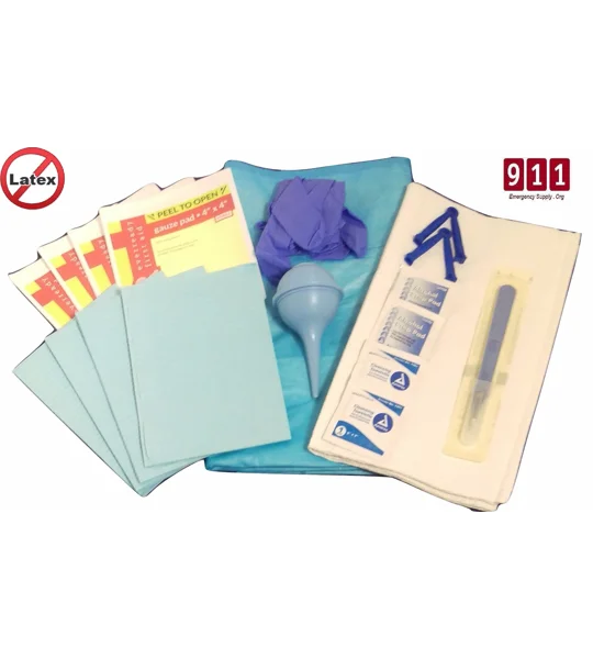 Emergency Disposable OB Obstetrical Kit Bagged Level 1