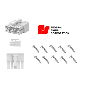 Federal Signal 10 Pin Connector & Pins PA300 +